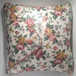 Longaberger Envelope Style Throw Pillow In Garden Splendor Fabric